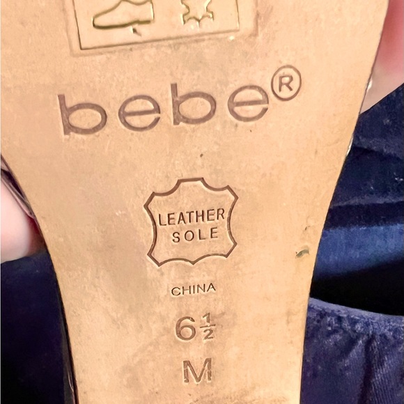 Cute Bebe Shoes, 6.5 Medium, Silver, Preowned/Used. See pictures. Final Price. - Picture 6 of 6